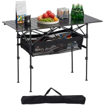 VEVOR Folding Table, Buffet Table, Portable All-Pu