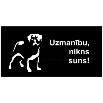 Norāde "Nikns suns" buldogs (melns) »