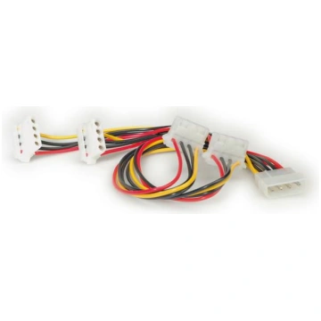 Roline Internal Y-Power Cable, 4-Pin Hdd To 4X 4-P