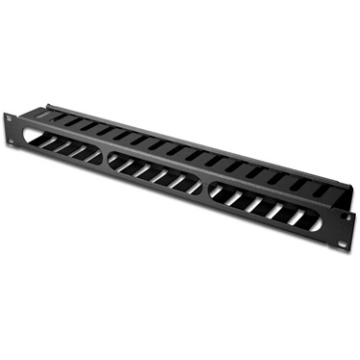 Equip 19" Rack Mount Cable Management Panel, Black
