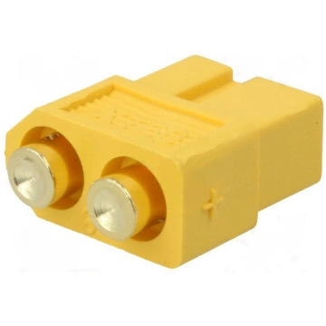 Ligzda XT60; PIN:2; on PCBs; THT; AMASS