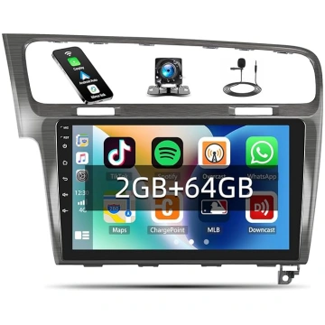 2+64G Auto Radio Bluetooth Android 13 priekš VW Go