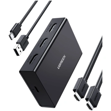 UGREEN HDMI Splitter, 1 Input, 2 Outputs, 4K@60Hz,