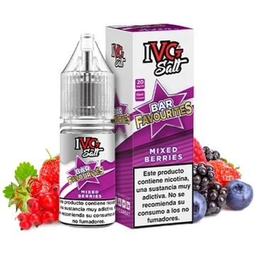 Mixed Berries Nic Salt E-Liquid 10ml - IVG Bar Fav