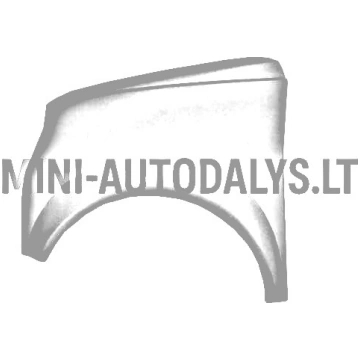 Aixam 2005-2008 kreisais priekšējais spārns Mini A
