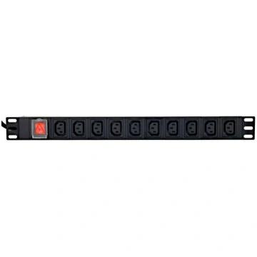 Gembird Rack power strip PDU 10xC13 1U 16A C19 2m 