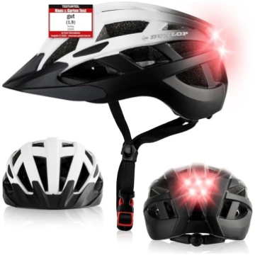 Dunlop Sports velosipēda ķivere ar apgaismojumu –