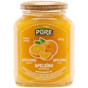 Apelsīnu ievārījums PŪRE 420g