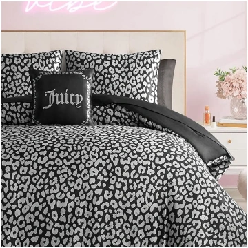 Juicy Couture Modern Black Black Leopard Satin Duv