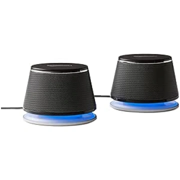 Amazon Basics Pair of Black Stereo 2.0 Speakers fo
