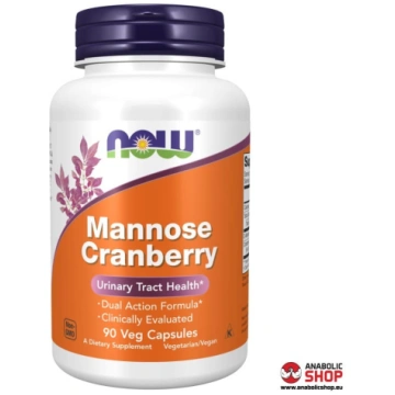Now Foods Mannose Cranberry Urīnceļu veselībai 90 