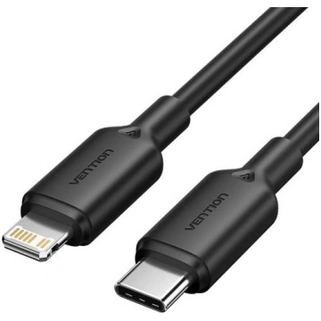 CABLE USB-C TO LIGHTNING/2M BLACK LAKBH VENTION