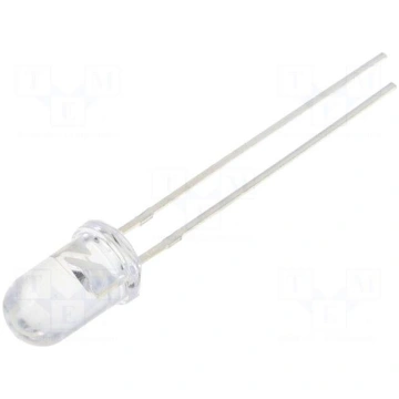 LED | 5mm | white warm | 1560÷2180mcd | 15° | 1mA 