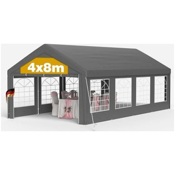 4 x 8 m ziemcietīga lapene - ūdensnecaurlaidīga un