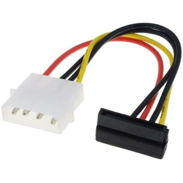 Adapter; Molex male,SATA plug angled; 0.15m | SATA