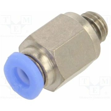 Push-in fitting; straight; -0.95÷10bar; nickel pla