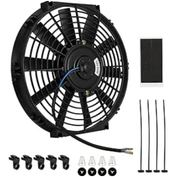 JFG RACING Motociklu dzesēšanas ventilators 12V 80