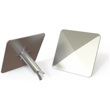 Aluminium Smooth Top Road Stud - 100mm x 100mm Stu