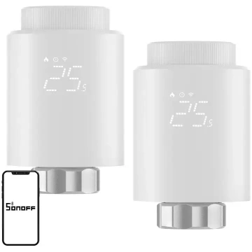 SONOFF ZigBee TRVZB Thermostatic Head, 2-Pack | TR