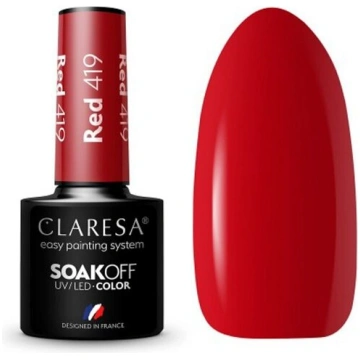 CLARESA noturīga hibrīda nagu laka RED 419, 5 g