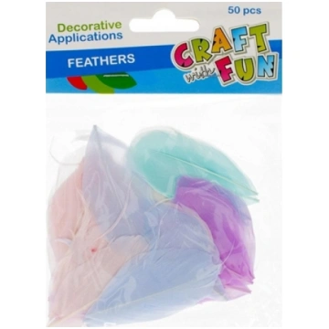 Craft with Fun OZDOBA DEK PIORKA 4-5CM 50SZT PASTE