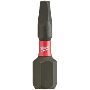 Screwdriver Bit, Insert, Square Point, 1 in Lg, He