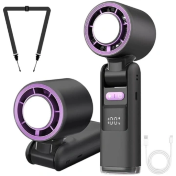 Rokas ventilators uzlādējams USB 4000mAh ātrgaitas