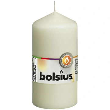 Svece Bolsius Pillar 120/60 mm, krēmkrāsa