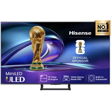 Hisense E8Q, 75"", 4K UHD, ULED, Mini LED, melna -