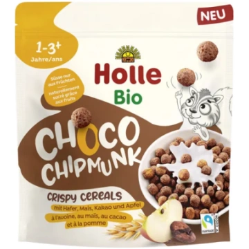 Holle Bio Choco Chipmunk kraukšķīgas sausās brokas