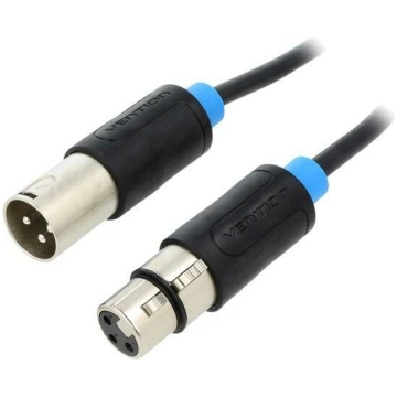 Cable; XLR male 3pin,XLR female 3pin; 1m; Plating: