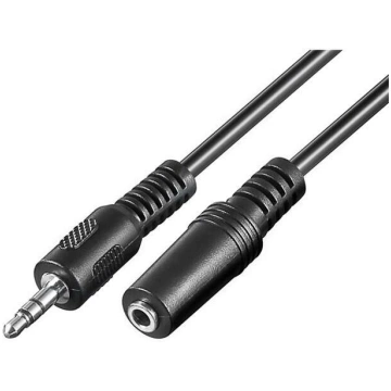 Cable; Jack 3.5mm 3pin plug,Jack 3.5mm socket; 10m