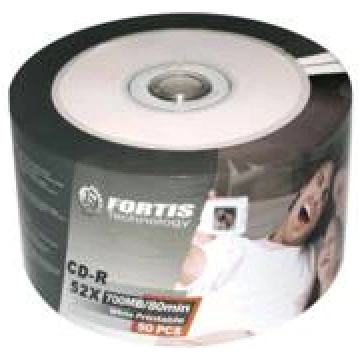 Fortis CD-R 700Mb/52X Cake 50 Printable