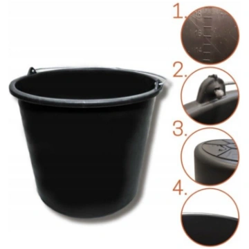 Plastmasas spainis 20 L, melns / gab MK MLBB20