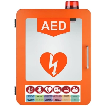 AED defibrilatora glabāšanas skapis, pirmās palīdz