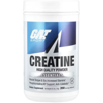 GAT, Sport, Essentials, Creatine Powder, Unflavore