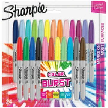 Permanent Marker Set Sharpie Fine Color Burst - 24