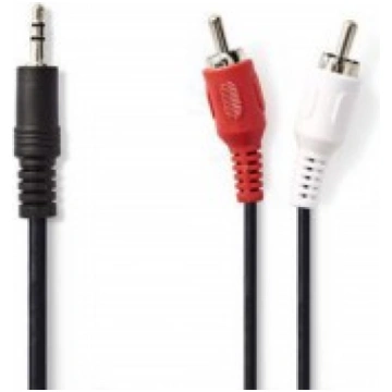 Kabelis Stereo 3.5mm - 2xRCA 3.0m Nedis CAGL22200B