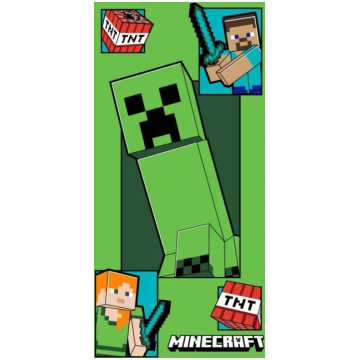 Minecraft Creeper Coming Zaļš Kokvilnas Pludmales 