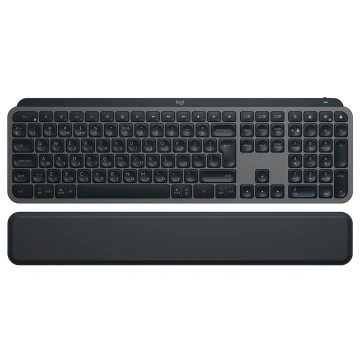 Logitech MX Keys S Plus, US, melna - Bezvadu klavi