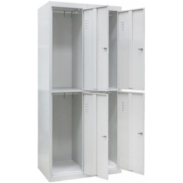 Metāla garderobes skapis drēbēm SHO-400/2-4 G9