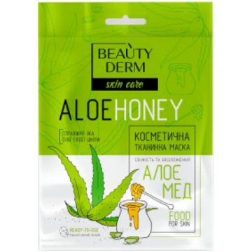 BEAUTYDERM Auduma maska “Alveja-medus”, 25 ml 2660