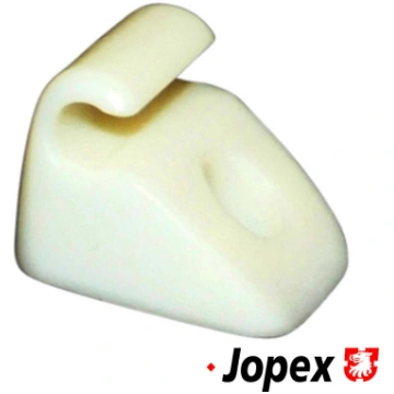 Clip for sun visor, white JOPEX
