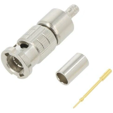 Connector: Micro BNC; plug; male; straight; 75Ω; H