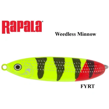 Vizulis šūpojošais Rapala Weedless Minnow FYRT 9 g