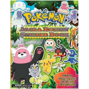 Pokémon Alola Region Sticker Book, Pokémon Alola R