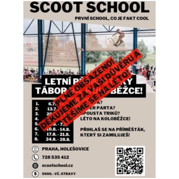 Letní příměstský tábor Scoot School 2026 Czech Par