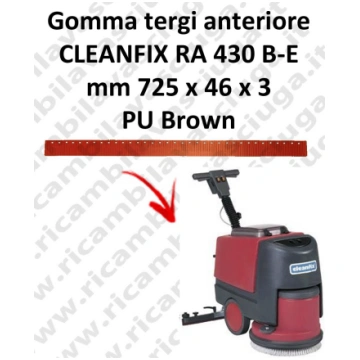 RA 430 B-E Front Squeegee rubber for Scrubber Drye