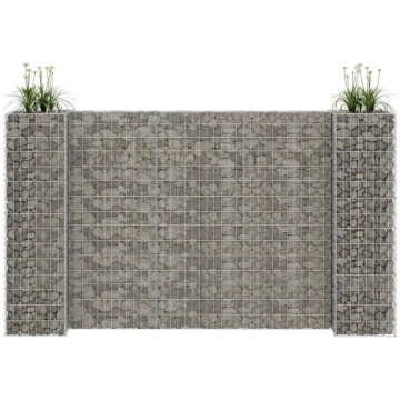 vidaXL H-formas gabions, tērauda stieple, 260x40x1