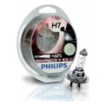 PHILIPS autospuldze H7 12V 55W VisionPlus+60% 2 ga